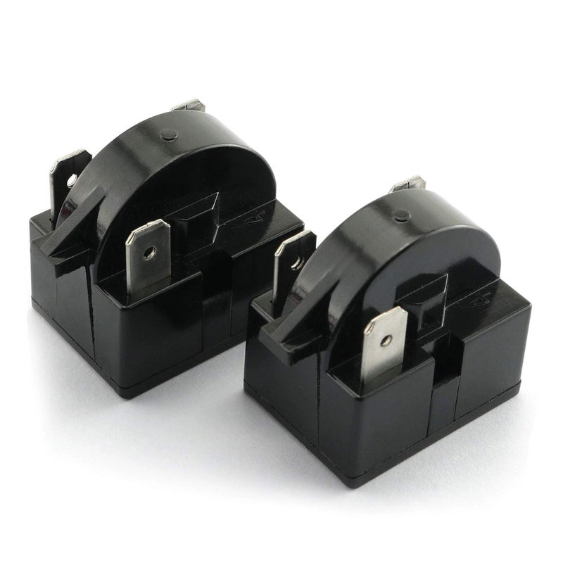 RLECS 2pcs 3 Pin Coolers Compressor Starter QP-02-4.7 PTC Refrigerator Start Relay 4.7 ohm - Image 1
